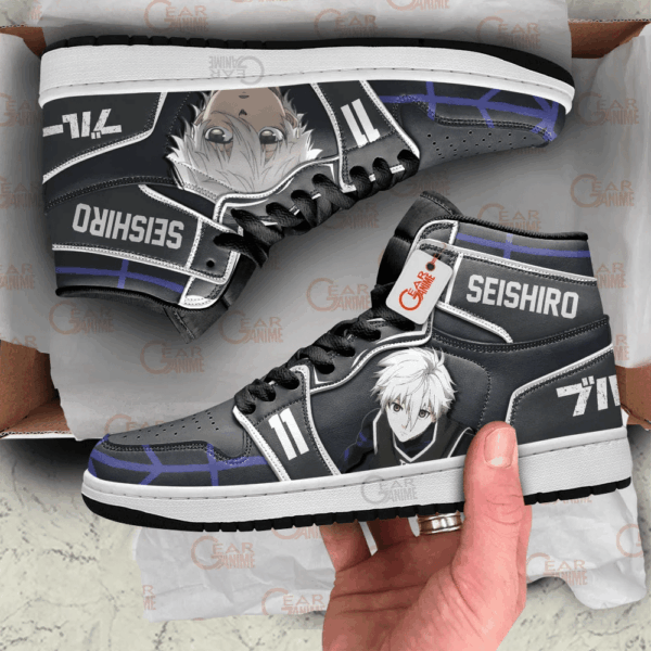 Baskets montantes Air Jordan Seishiro Nagi – Chaussures montantes Blue Lock – Image 3
