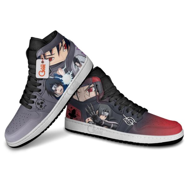 Baskets montantes Air Jordan Sasuke et Itachi Uchiha – Chaussures montantes Naruto – Image 4