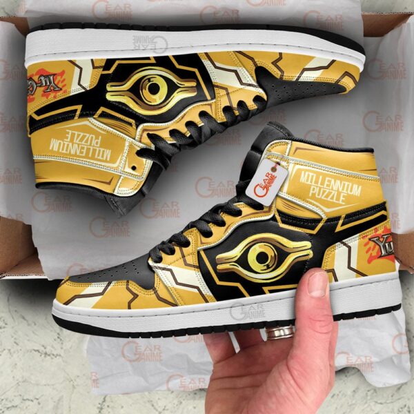 Baskets montantes Air Jordan Millennium Puzzle – Chaussures montantes Yu-Gi-Oh! – Image 3