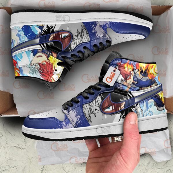 Baskets montantes Air Jordan Shoto Todoroki – Chaussures montantes My Hero Academia – Image 3