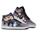 Baskets montantes Air Jordan Sasuke Uchiha – Chaussures montantes Naruto