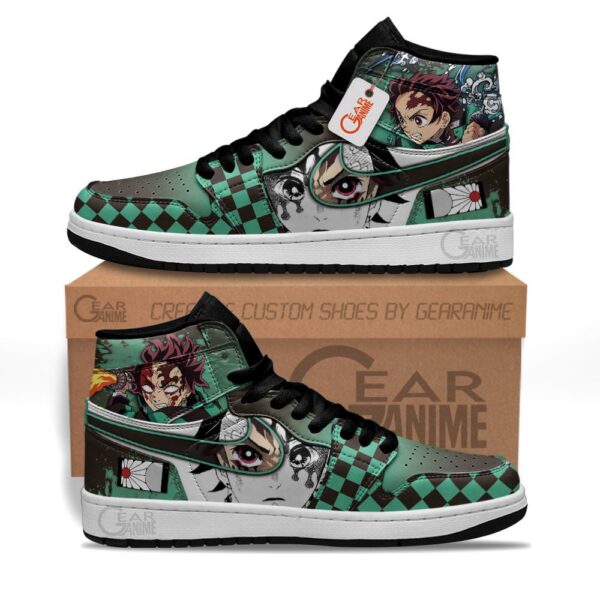 Baskets montantes Air Jordan Tanjiro – Chaussures montantes Demon Slayer – Image 2