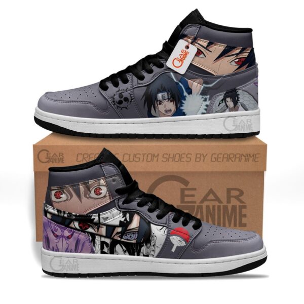 Baskets montantes Air Jordan Sasuke Uchiha – Chaussures montantes Naruto – Image 2