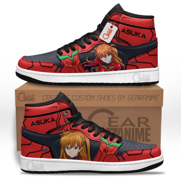Baskets montantes Air Jordan Asuka Langley Soryu – Chaussures montantes Evangelion – Image 2