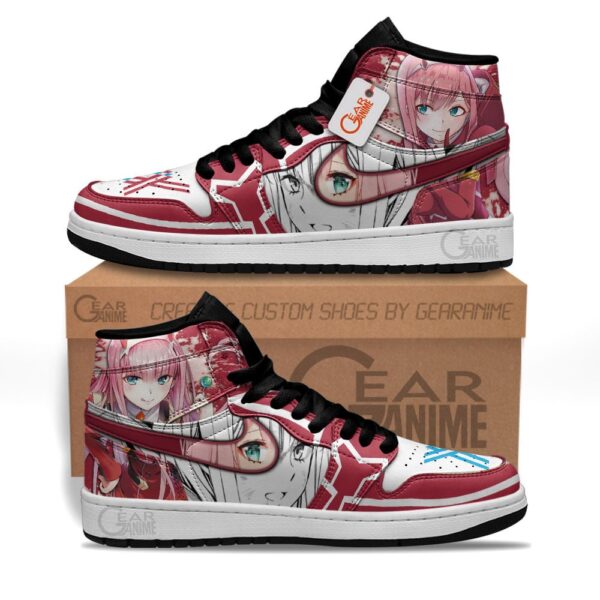 Baskets montantes Air Jordan Zero Two – Chaussures montantes Darling in the Franxx – Image 2