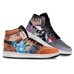 Baskets montantes Air Jordan Naruto Uzumaki et Sasuke Uchiha – Chaussures montantes Naruto