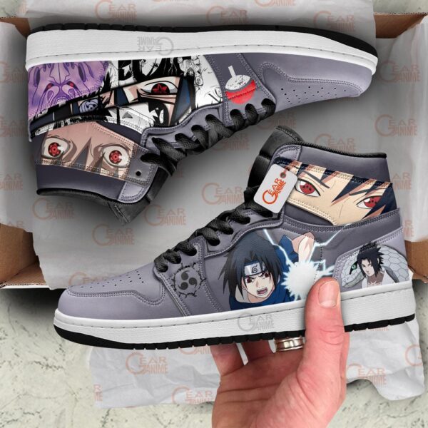 Baskets montantes Air Jordan Sasuke Uchiha – Chaussures montantes Naruto – Image 3