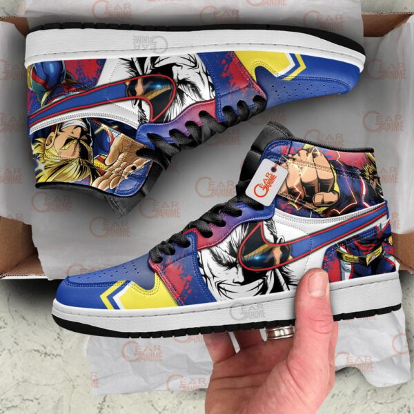 Baskets montantes Air Jordan All Might – Chaussures montantes My Hero Academia – Image 3