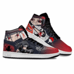 Baskets montantes Air Jordan Itachi Uchiha – Chaussures montantes Naruto