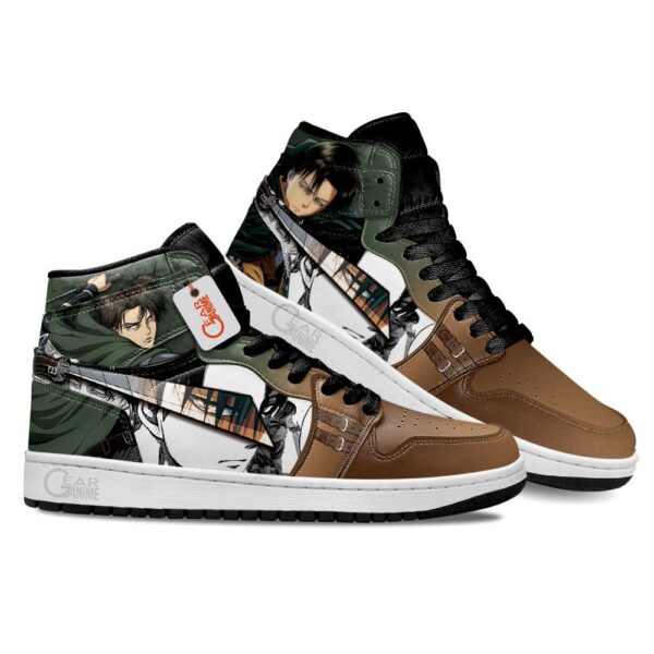 Baskets montantes Air Jordan Levi Ackerman – Chaussures montantes L’Attaque des Titans