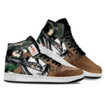 Baskets montantes Air Jordan Mikasa Ackerman – Chaussures montantes L’Attaque des Titans