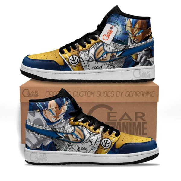 Baskets montantes Air Jordan Vegeta Blue – Chaussures montantes Dragon Ball – Image 2