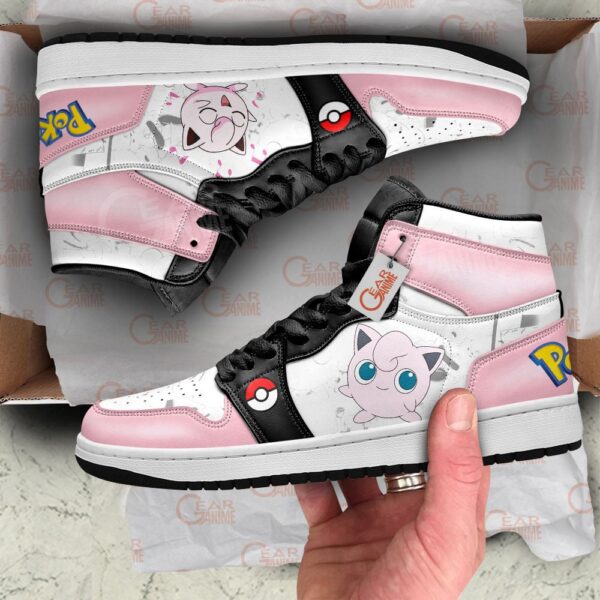 Baskets montantes Air Jordan Jigglypuff – Chaussures montantes Pokémon – Image 2
