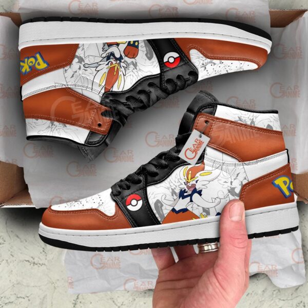 Baskets montantes Air Jordan Cinderace – Chaussures montantes Pokémon – Image 2