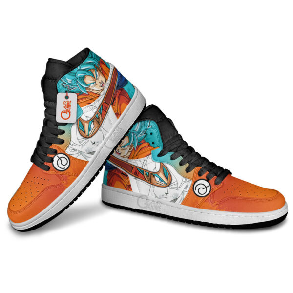 Baskets montantes Air Jordan Goku Blue – Chaussures montantes Dragon Ball – Image 4