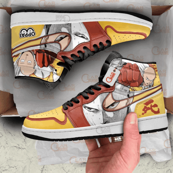 Baskets montantes Air Jordan Saitama – Chaussures montantes One Punch Man – Image 3