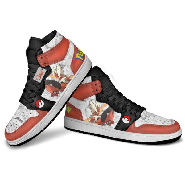 Baskets montantes Air Jordan Blaziken – Chaussures montantes Pokémon – Image 3