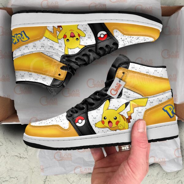Baskets montantes Air Jordan Pikachu – Chaussures montantes Pokémon – Image 2