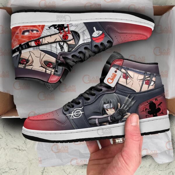 Baskets montantes Air Jordan Itachi Uchiha – Chaussures montantes Naruto – Image 3