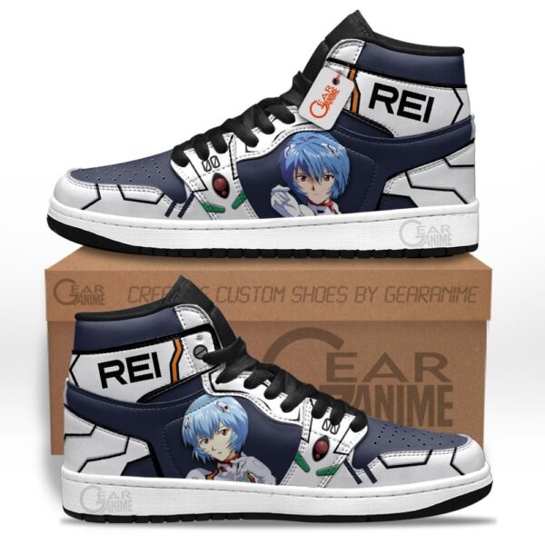 Baskets montantes Air Jordan Rei Ayanami – Chaussures montantes Evangelion – Image 2