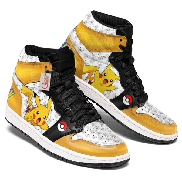 Baskets montantes Air Jordan Pikachu – Chaussures montantes Pokémon – Image 3