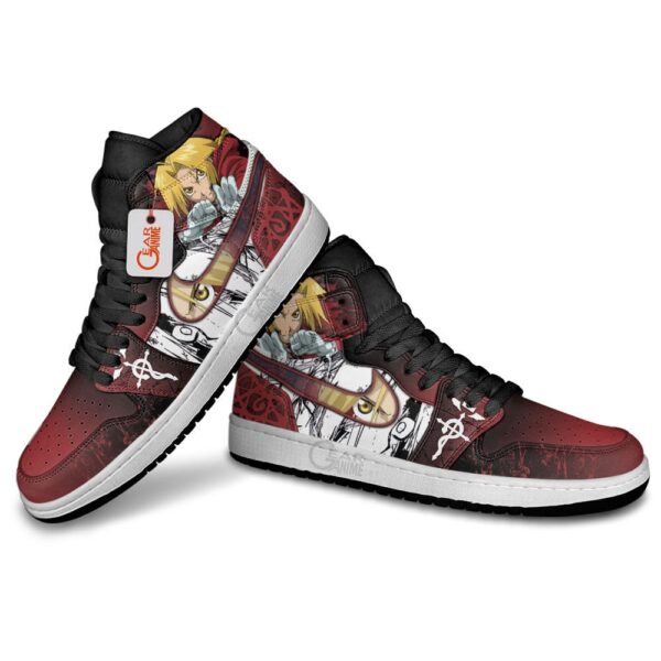 Baskets montantes Air Jordan Edward Elric – Chaussures montantes Fullmetal Alchemist – Image 4