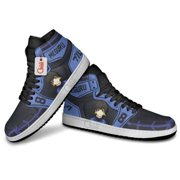 Baskets montantes Air Jordan Meguru Bachira – Chaussures montantes Blue Lock – Image 4