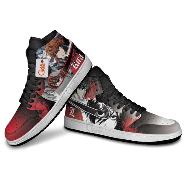 Baskets montantes Air Jordan Light Yagami et L – Chaussures montantes Death Note – Image 4