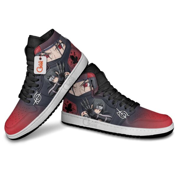 Baskets montantes Air Jordan Itachi Uchiha – Chaussures montantes Naruto – Image 4