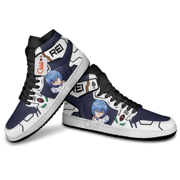 Baskets montantes Air Jordan Rei Ayanami – Chaussures montantes Evangelion – Image 4