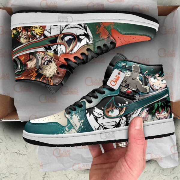 Baskets montantes Air Jordan Deku et Katsuki Bakugo – Chaussures montantes My Hero Academia – Image 3