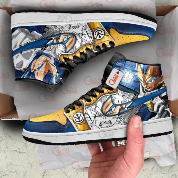 Baskets montantes Air Jordan Vegeta Blue – Chaussures montantes Dragon Ball – Image 3