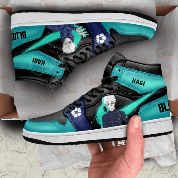 Baskets montantes Air Jordan Seishiro Nagi – Chaussures montantes Blue Lock – Image 2