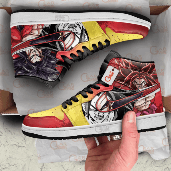 Baskets montantes Air Jordan Broly SSJ4 – Chaussures montantes Dragon Ball – Image 3