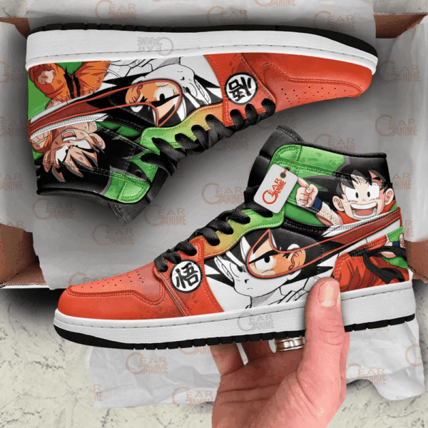 Baskets montantes Air Jordan Goku – Chaussures montantes Dragon Ball Z – Image 3