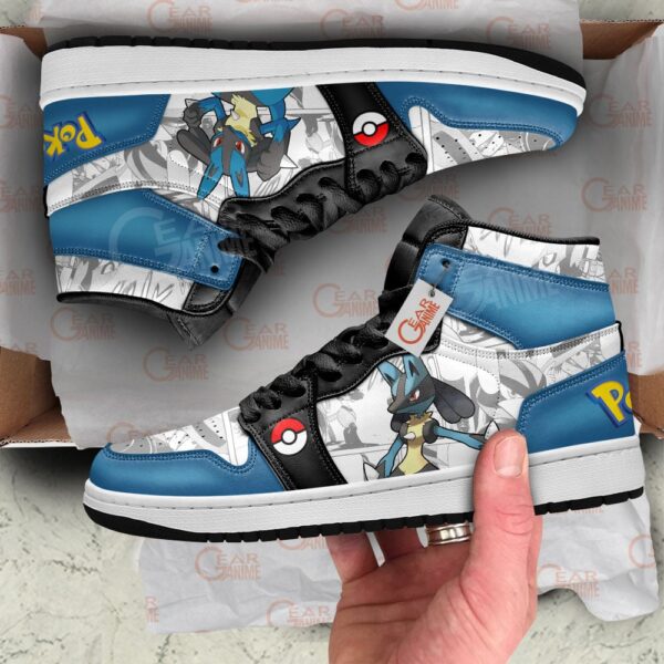 Baskets montantes Air Jordan Lucario – Chaussures montantes Pokémon – Image 2