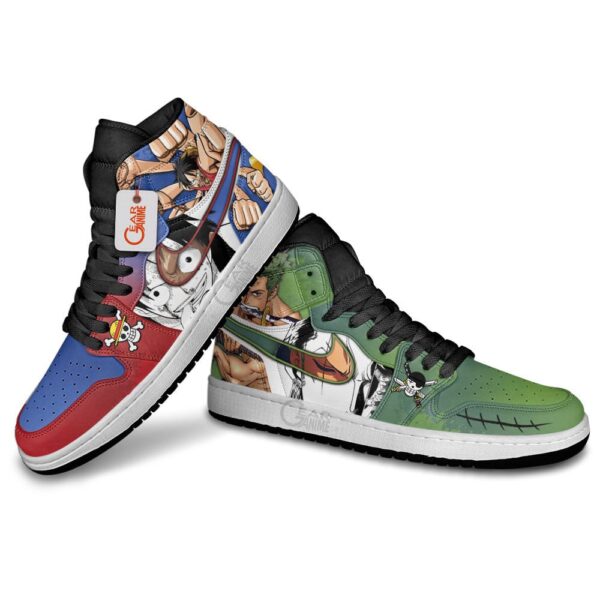 Baskets montantes Air Jordan Luffy et Roronoa Zoro – Chaussures montantes One Piece – Image 4