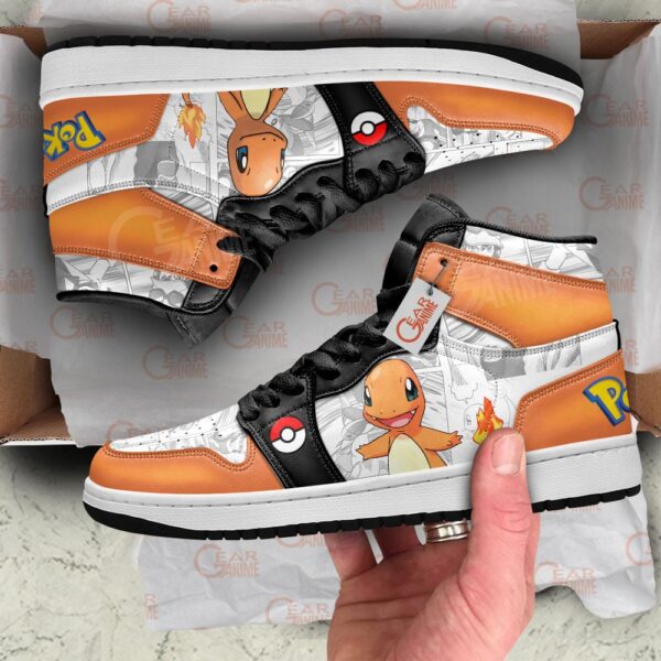Baskets montantes Air Jordan Salamèche – Chaussures montantes Pokémon – Image 2