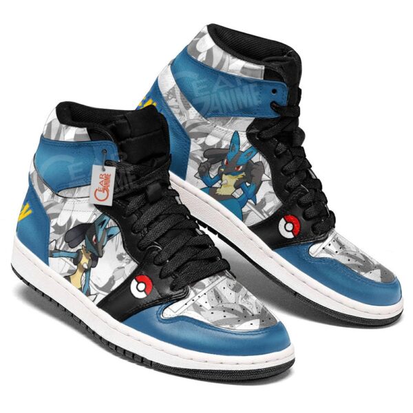 Baskets montantes Air Jordan Lucario – Chaussures montantes Pokémon – Image 3