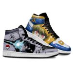Baskets montantes Air Jordan Kurapika et Sasuke Uchiha – Chaussures montantes Cross Anime