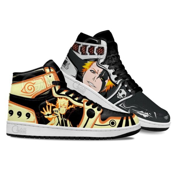 Baskets montantes Air Jordan Ichigo Kurosaki et Naruto (Bijū) – Chaussures montantes Cross Anime