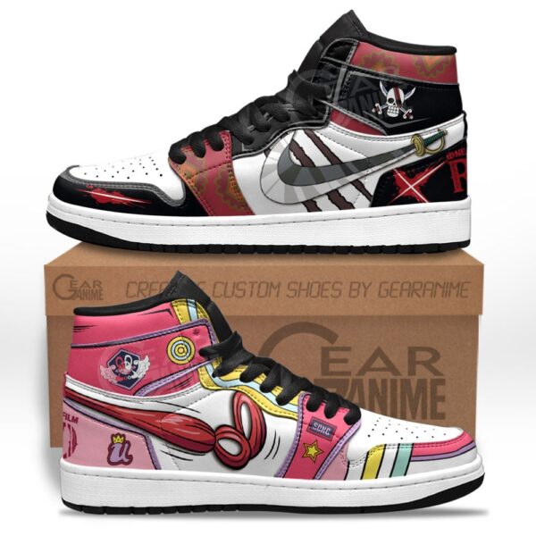 Baskets montantes Air Jordan Shanks et Uta – Chaussures montantes One Piece Red