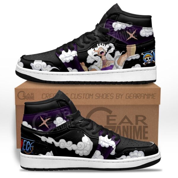 Baskets montantes Air Jordan Monkey D. Luffy Gear 5 – Chaussures montantes One Piece