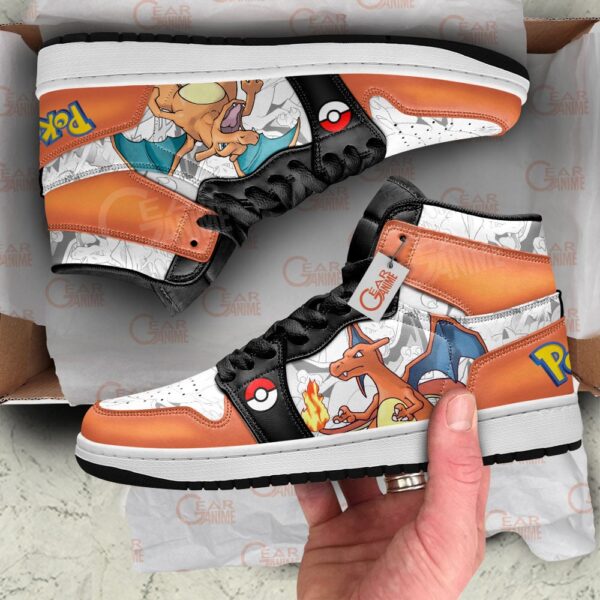Baskets montantes Air Jordan Dracaufeu – Chaussures montantes Pokémon – Image 2