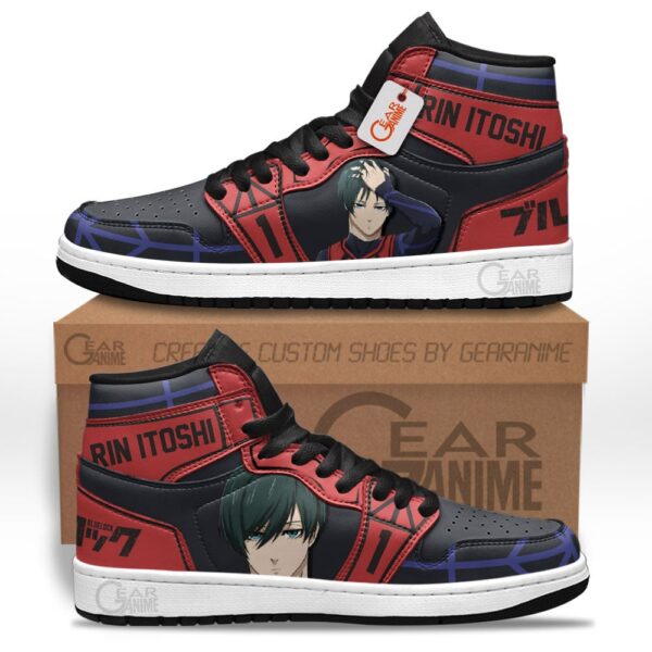 Baskets montantes Air Jordan Rin Itoshi – Chaussures montantes Blue Lock – Image 2