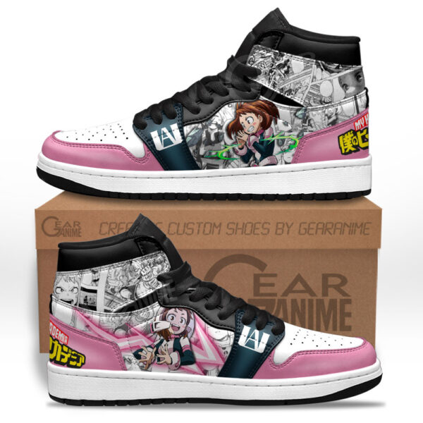 Baskets montantes Air Jordan Ochako Uraraka – Chaussures montantes My Hero Academia