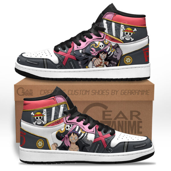 Baskets montantes Air Jordan Luffy Red – Chaussures montantes One Piece