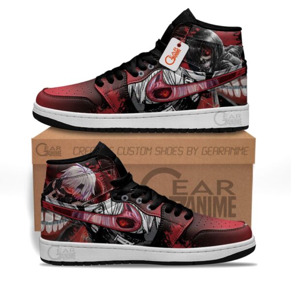 Baskets montantes Air Jordan Ken Kaneki – Chaussures montantes Tokyo Ghoul – Image 2