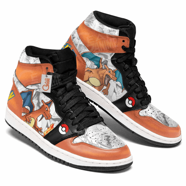 Baskets montantes Air Jordan Dracaufeu – Chaussures montantes Pokémon – Image 3