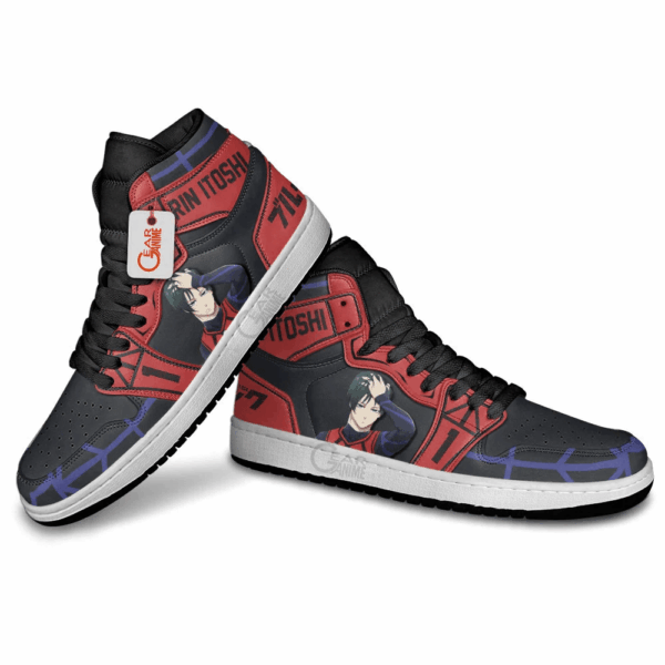 Baskets montantes Air Jordan Rin Itoshi – Chaussures montantes Blue Lock – Image 4